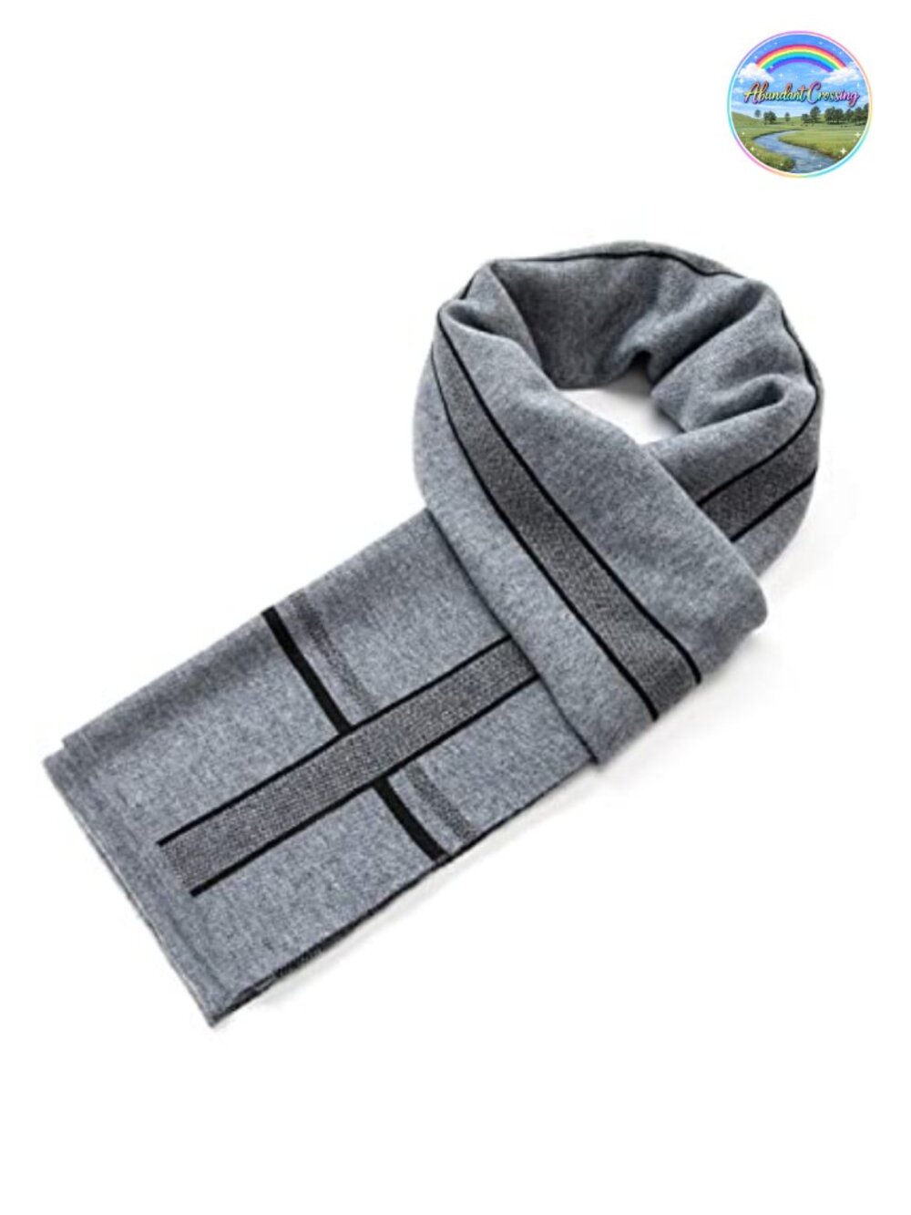 Merino Wool Striped Scarf Gift Box Warm Winter Neckwear